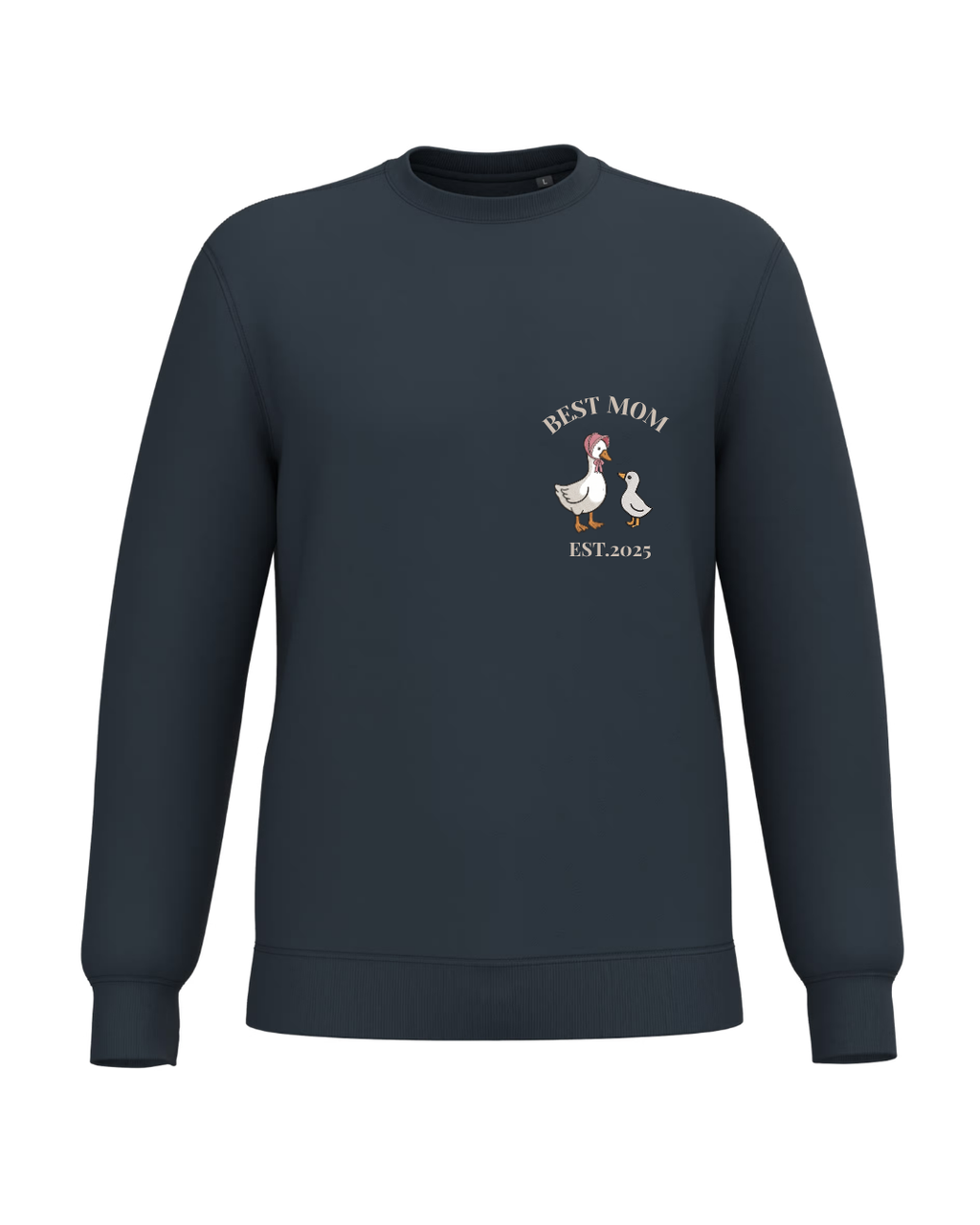 Sudadera Unisex personalizada Mamá Pato Azul marino