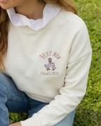 Sudadera personalizada Mamá Pato Beige claro (mujer)