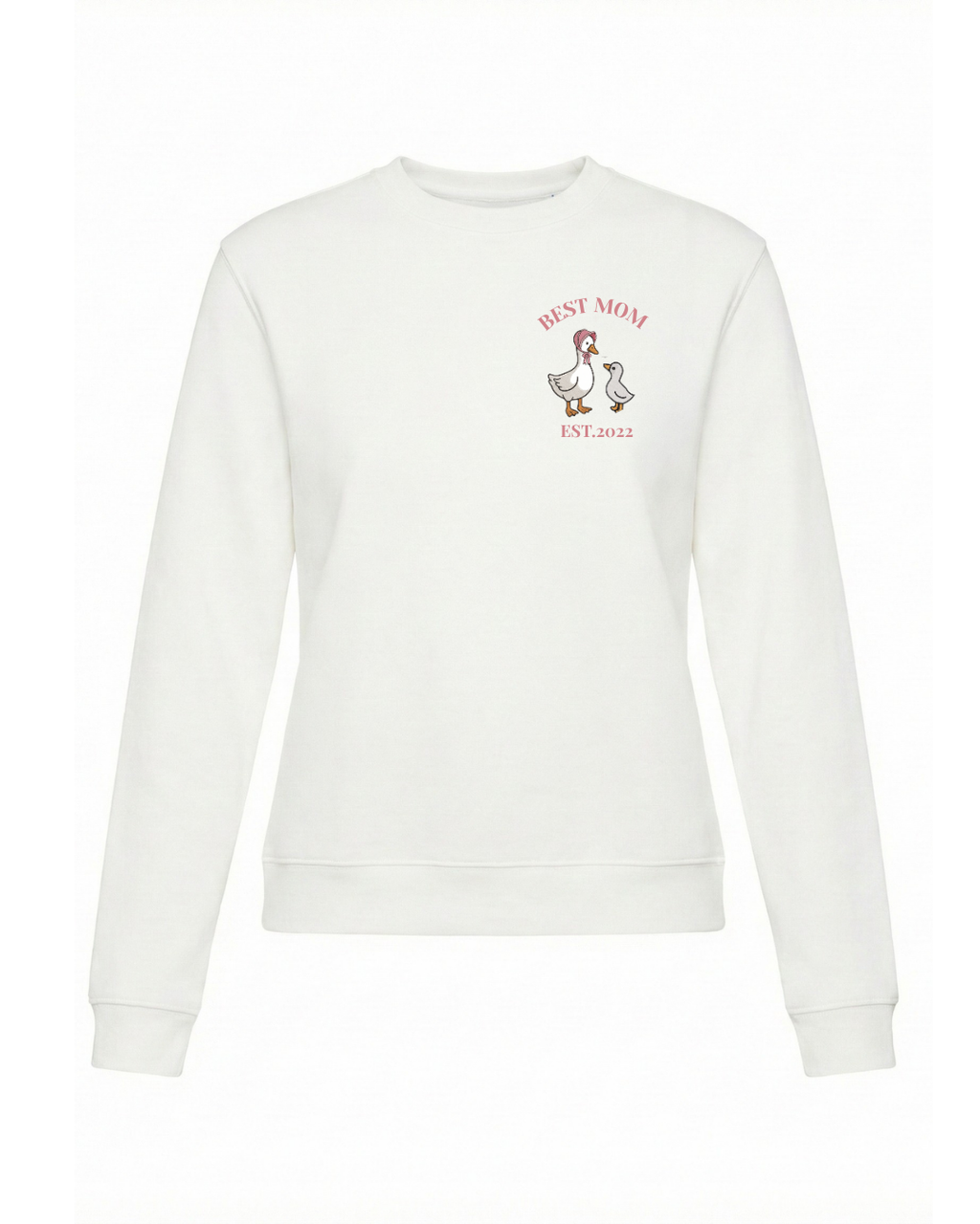 Sudadera personalizada Mamá Pato Beige claro (mujer)