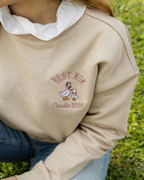 Sudadera Unisex personalizada Mamá Pato Beige