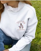 Sudadera Unisex personalizada Mamá Pato Blanco