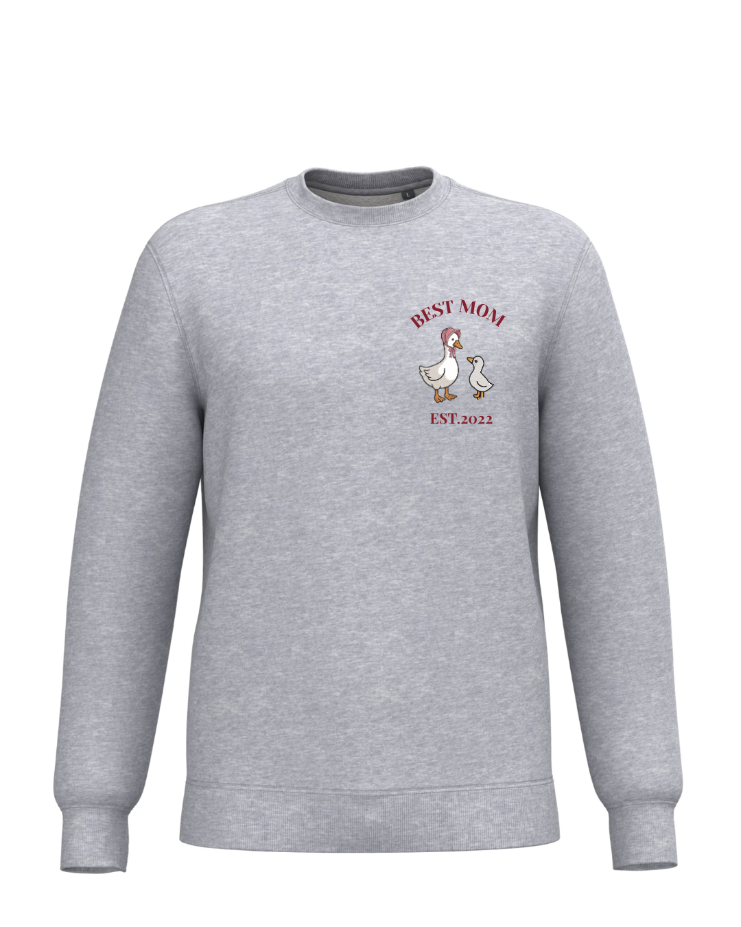 Sudadera Unisex personalizada Mamá Pato Gris
