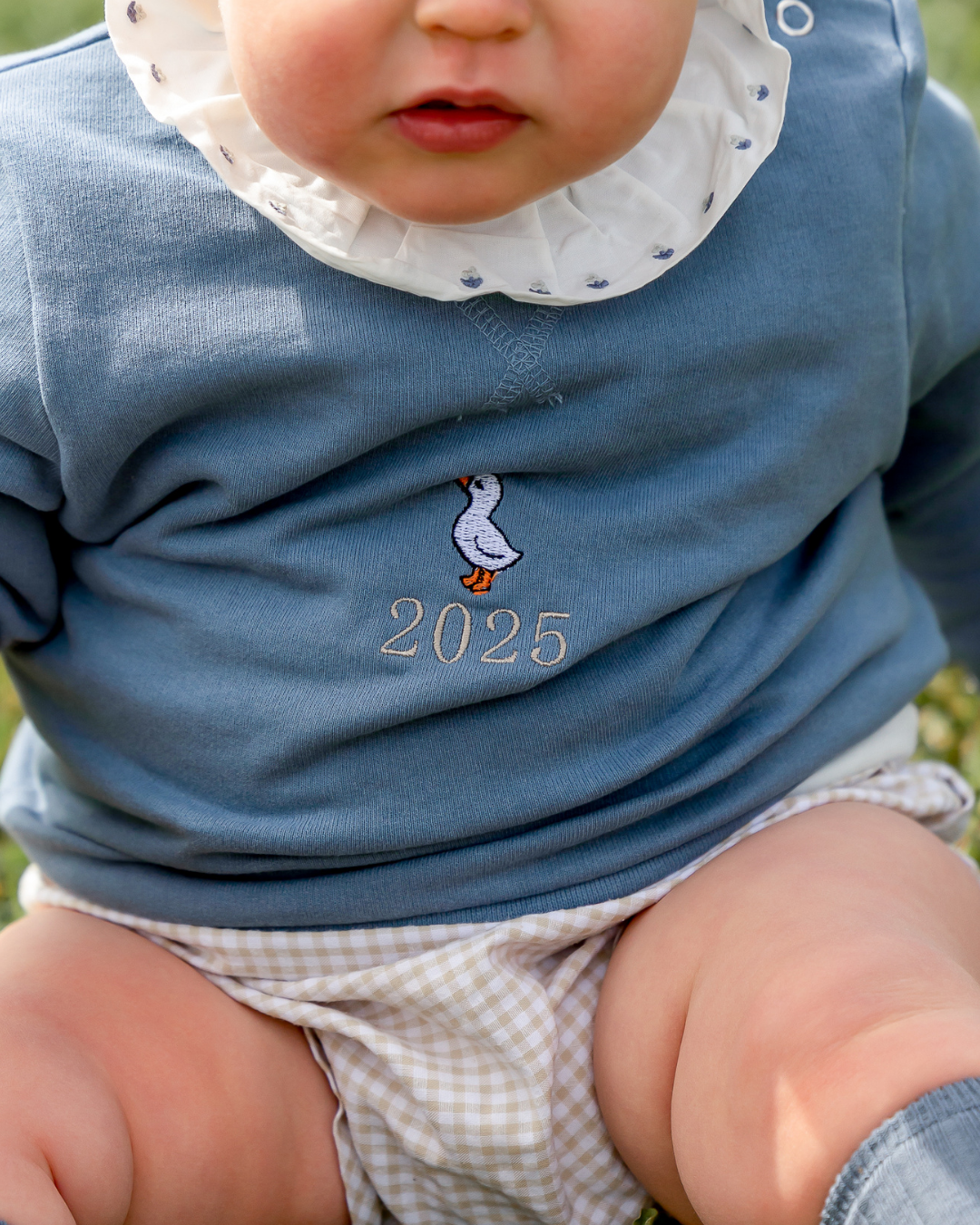 Sudadera personalizada mini pato azul
