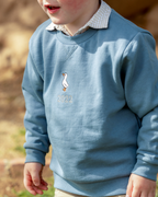 Sudadera personalizada mini pato azul