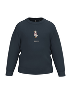 Sudadera personalizada mini pato niña azul marino