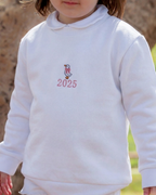 Sudadera personalizada mini pato niña blanco