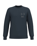 Sudadera Unisex personalizada MOM cruz corazón Azul marino