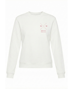 Sudadera personalizada MOM cruz corazón Beige claro (mujer)