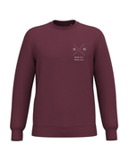 Sudadera Unisex personalizada MOM cruz corazón Granate