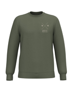 Sudadera Unisex personalizada MOM cruz corazón Kaki