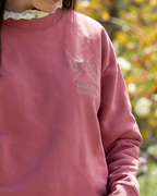 Sudadera personalizada MOM cruz corazón Rosa (mujer)