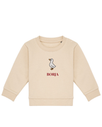 Sudadera personalizada mini pato beige