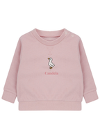 Sudadera personalizada mini pato rosa