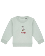 Sudadera personalizada mini pato verde mint