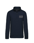 Sudadera personalizada zip Dad azul marino