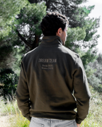 Sudadera personalizada zip Dad kaki