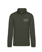 Sudadera personalizada zip Dad kaki
