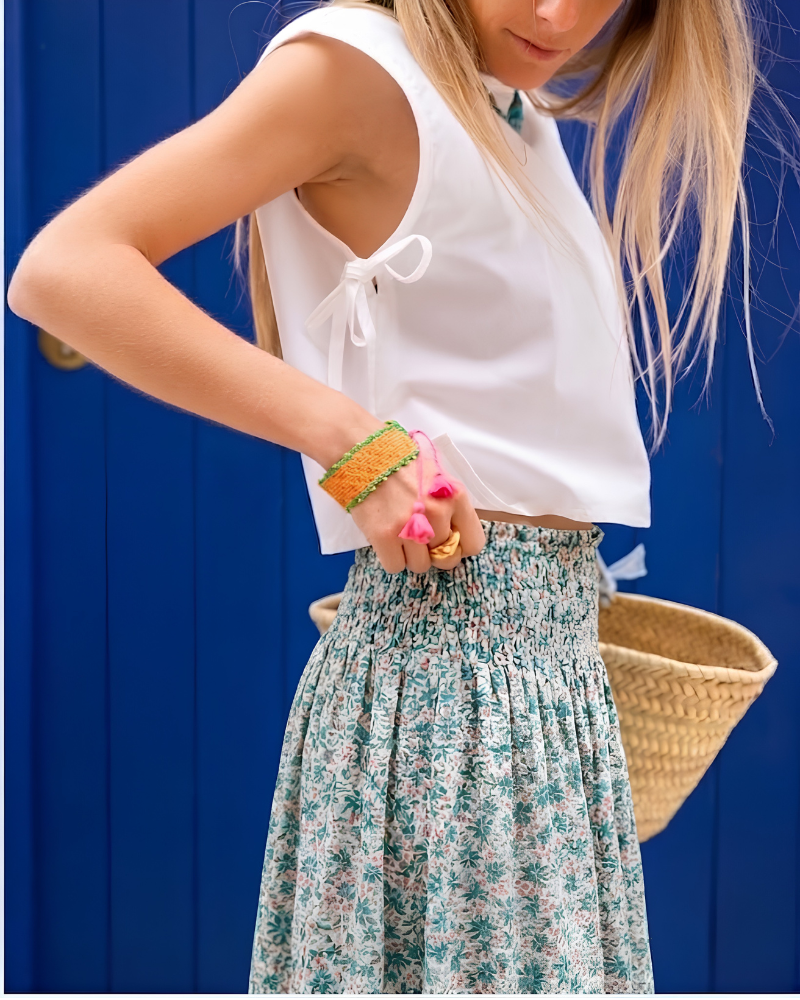 Falda Beach Club turquesa