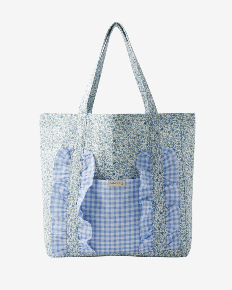 Tote Bag blue flowers