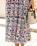Vestido blue flowers