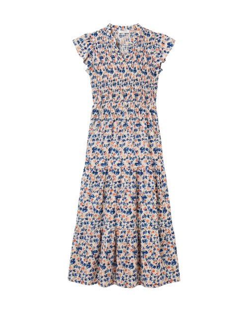 Vestido blue flowers