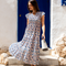 Blue floral dress
