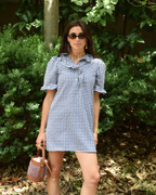 Vestido Portugal Vichy Navy