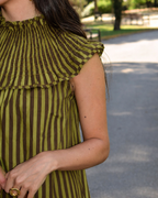 Vestido Jazmin Green Stripes