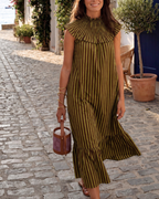 Vestido Jazmin Green Stripes