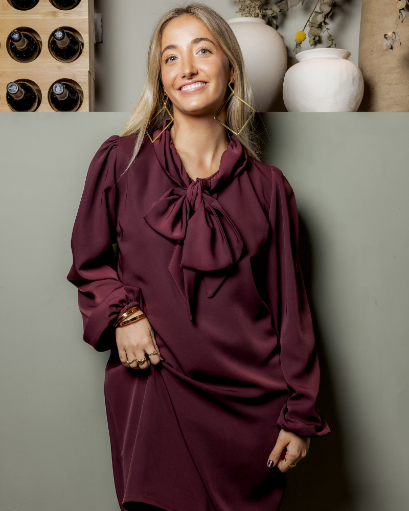 Vestido Julia Granate