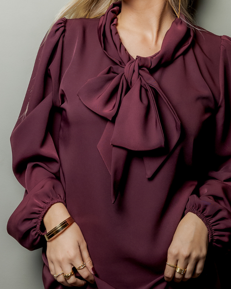 Vestido Julia Granate