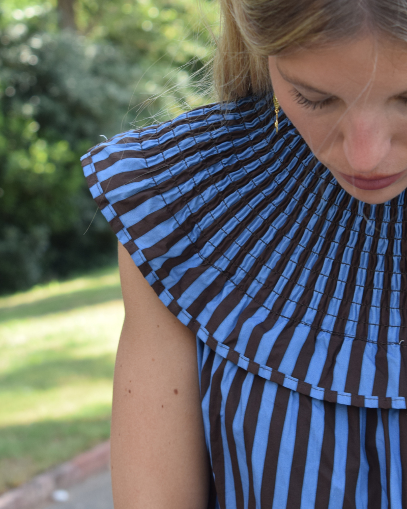 Vestido Jazmin Brown Stripes