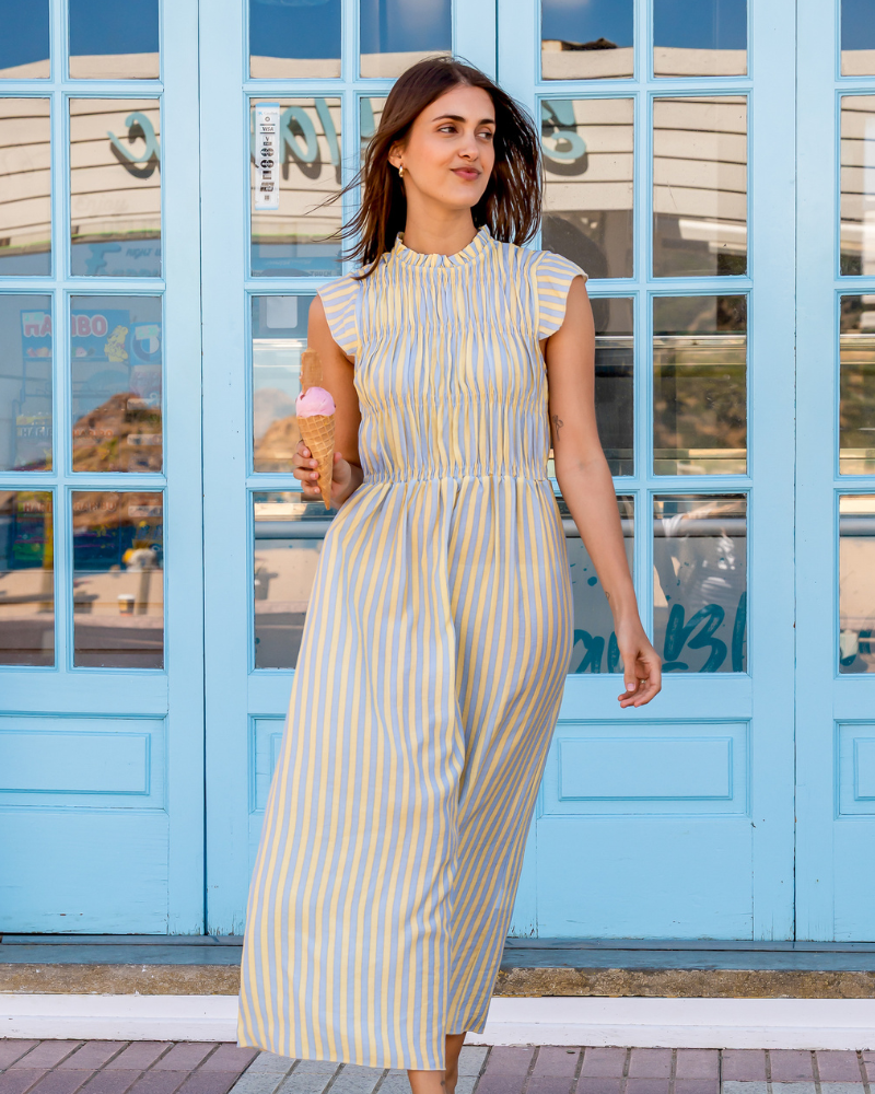 Vestido Yellow stripes