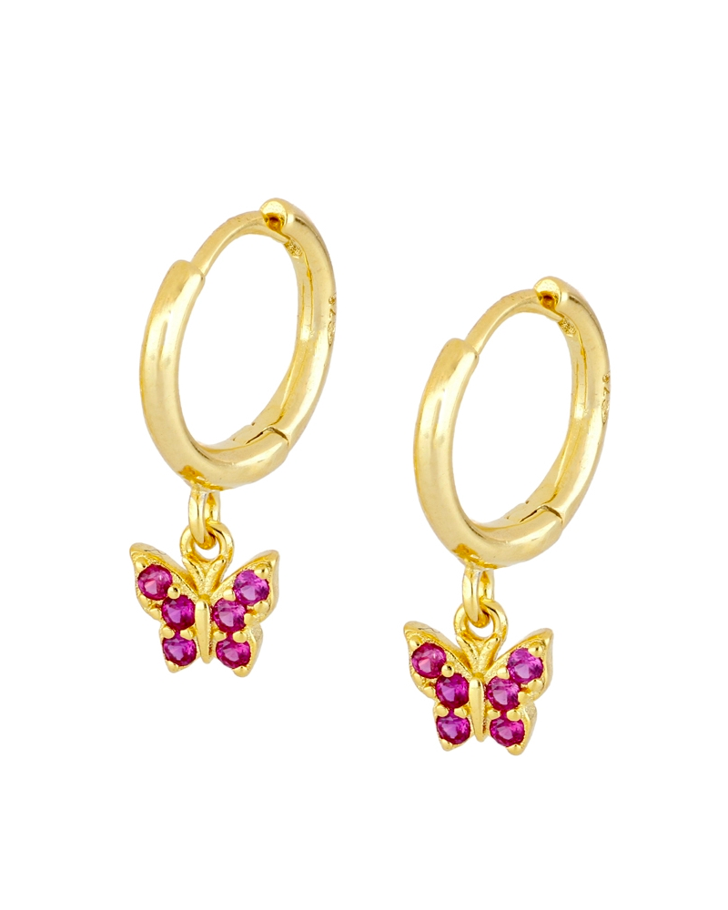 Pendientes mini Butterfly Pink