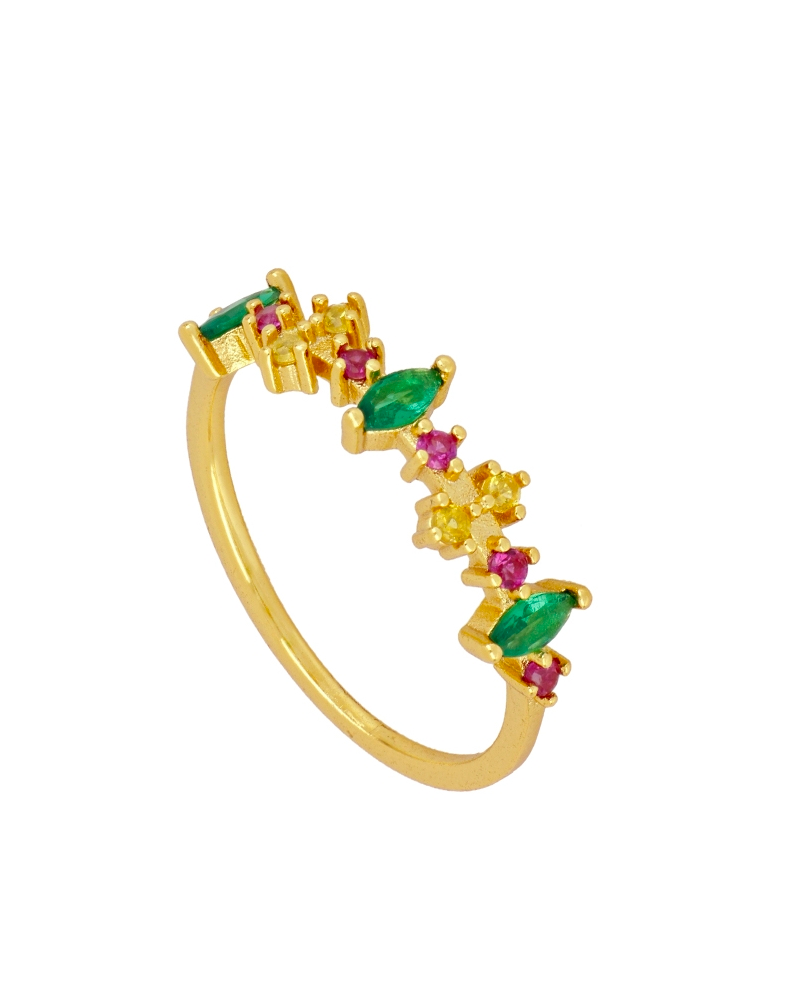 Crown Colorful Ring