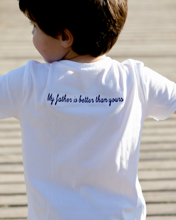 Personalized boy's phrase t-shirt (3M to 14 years)