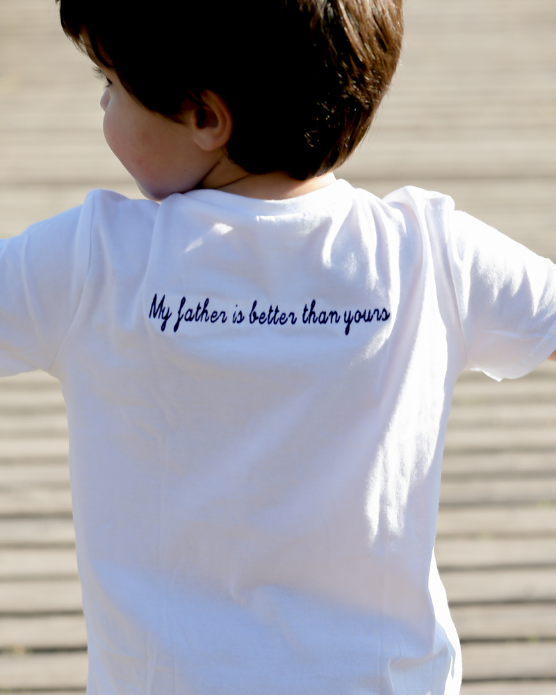Camiseta personalizada frase niño (3M a 14 años)