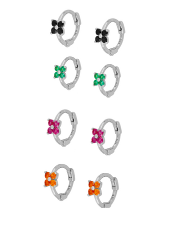 Mini Spring Colors Silver earrings (choose your favorite color)