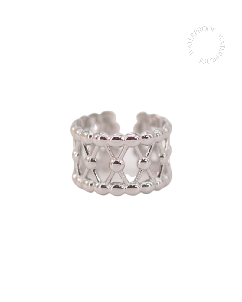 Anillo arrecife acero silver