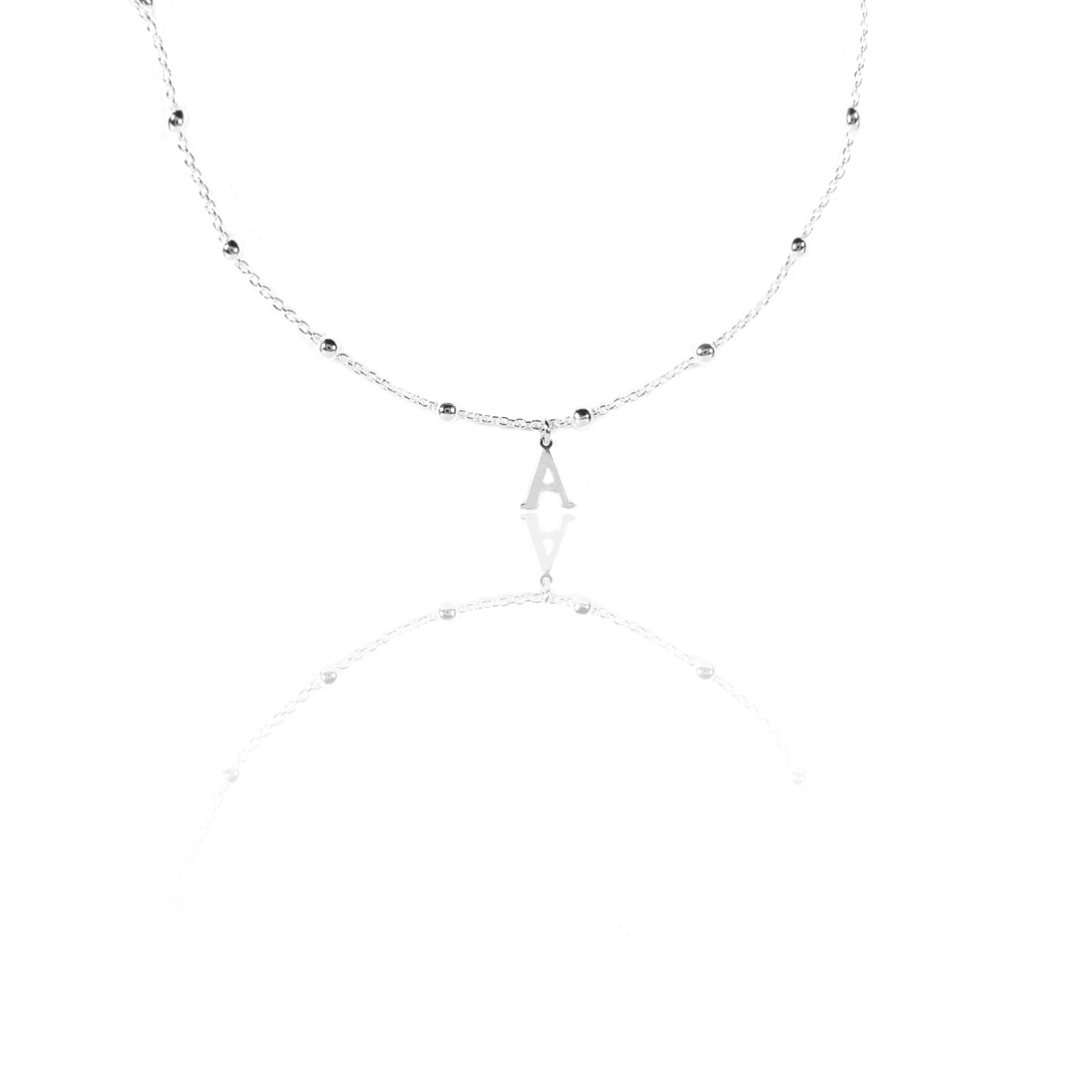 COLLAR SIMPLE SILVER + INICIAL