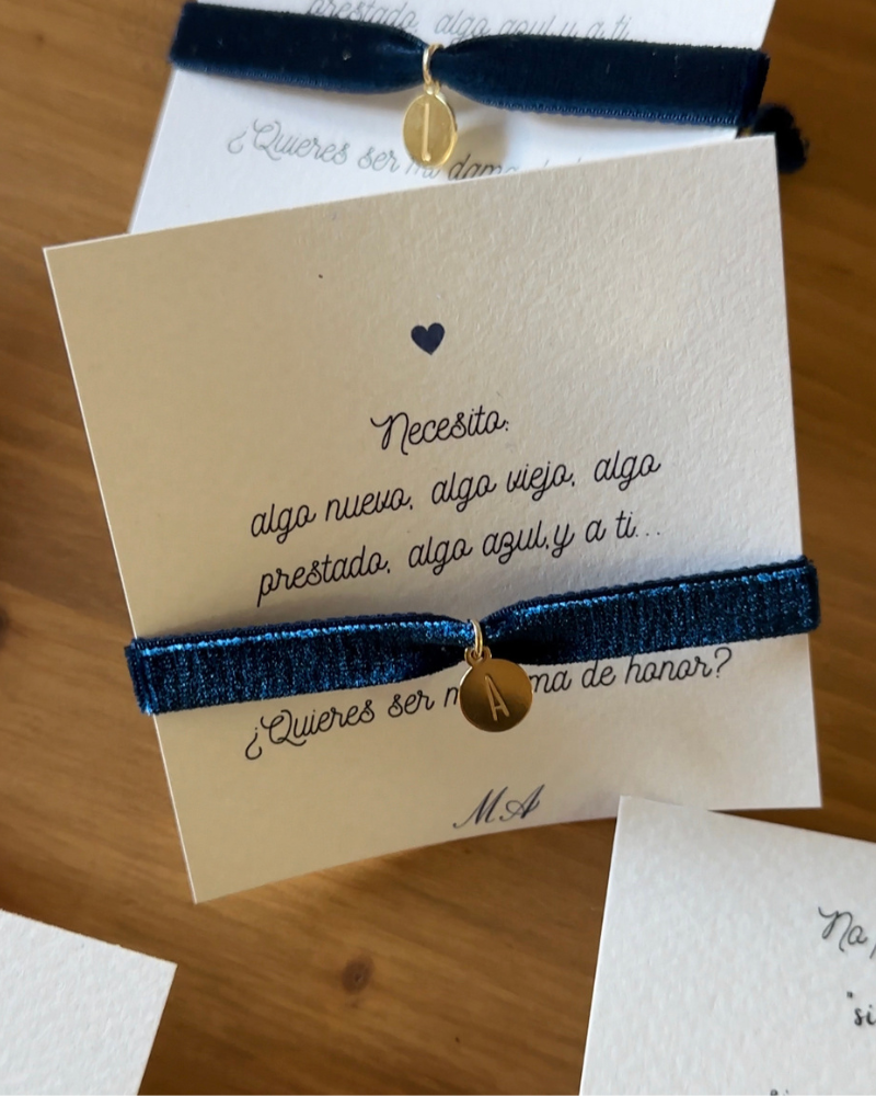 Pulsera Velvet Initial
