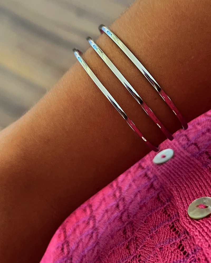 Pulsera Triple Acero Silver
