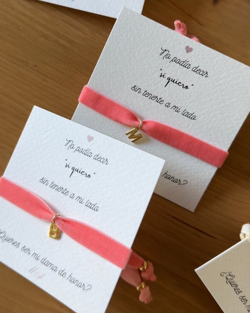 Pulsera Velvet Initial