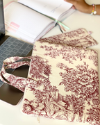 Funda personalizada Toile de jouy con asas