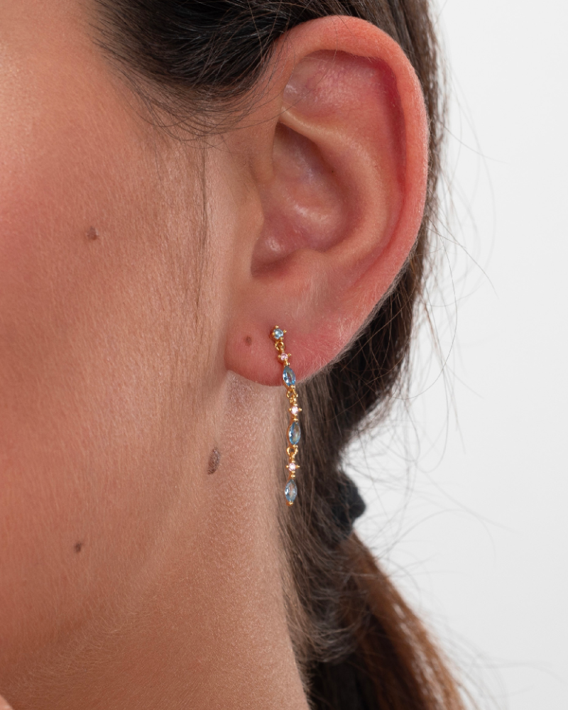 Pendientes Cascada Blue