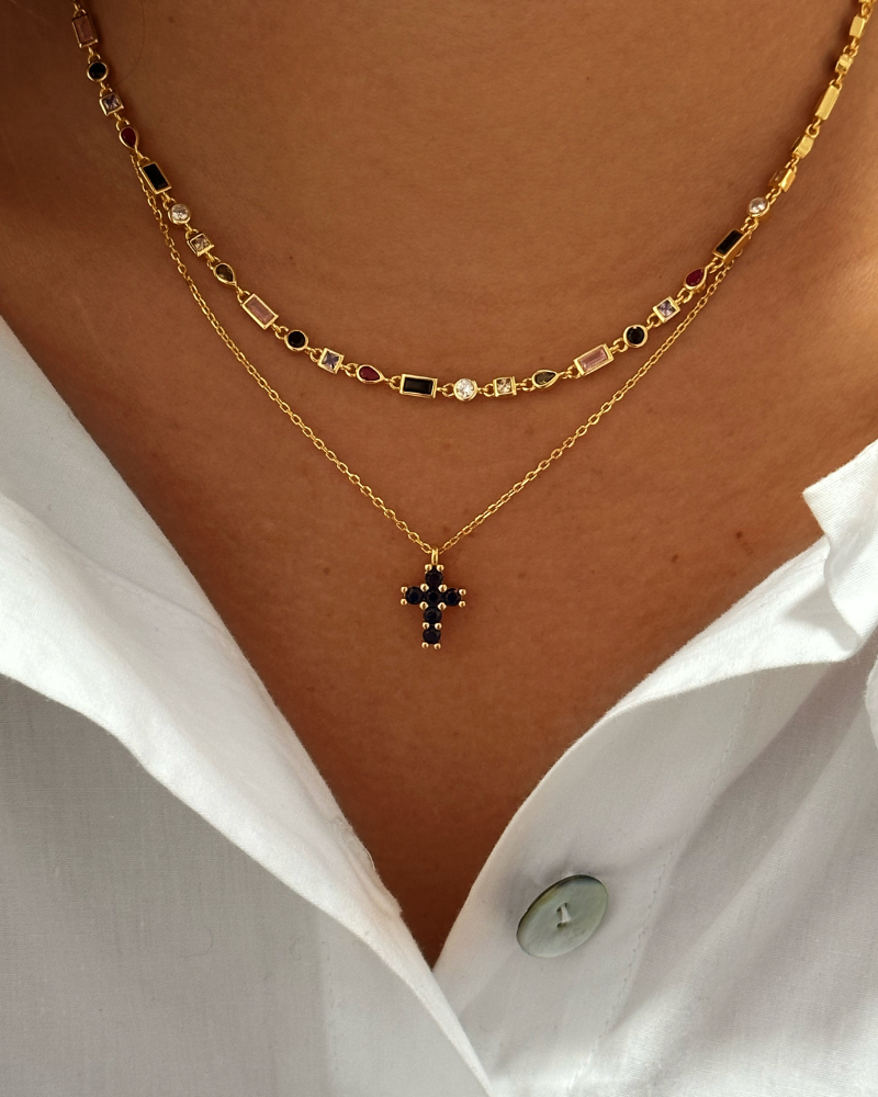 Collar Cruz Zafiro