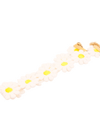 Choker Polo flowers white