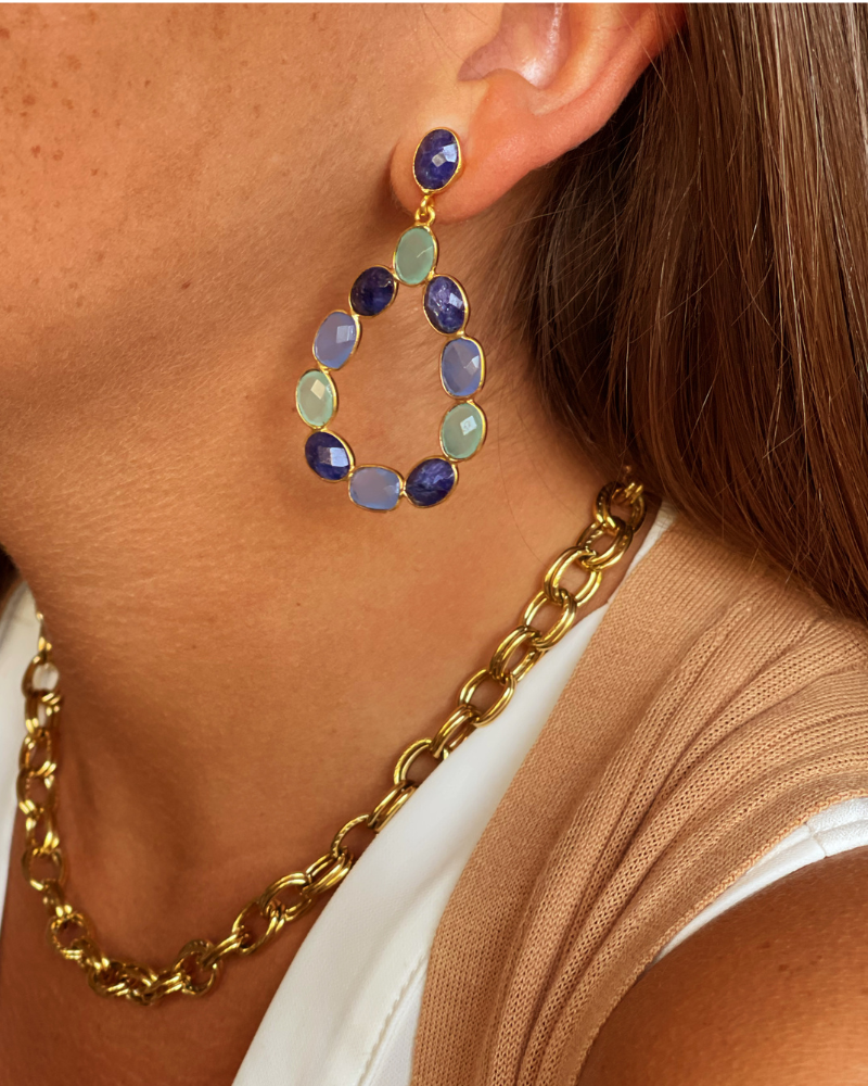 Pendientes Multi Calcedonia