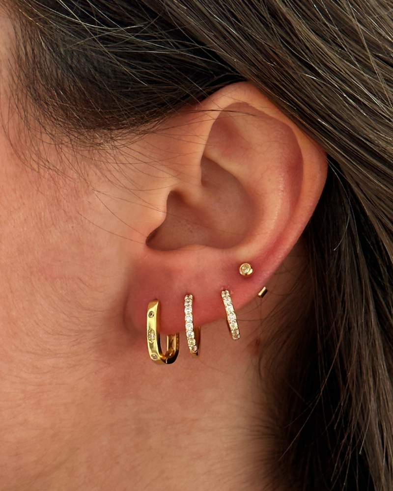 Pendientes Rectángulo shine