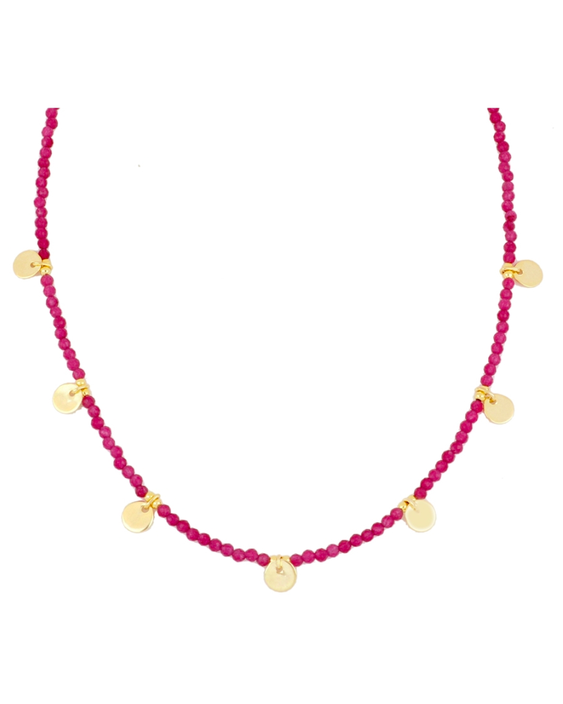 Conjunto Calcedonia fucsia (opcional conjunto o por separado)
